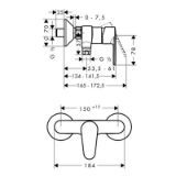 Изображение Смеситель для душа Talis E2 Hansgrohe 316620 хром