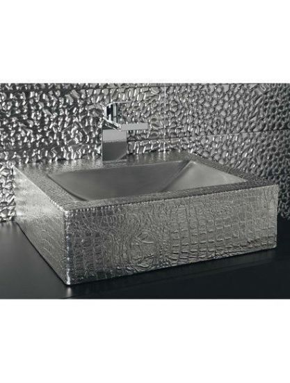 Изображение Умивальник Dune Lavabo Reptil Plata 45см срібний