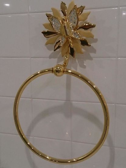 Изображение Полотенцедержатель  Papillon 4765/55/MAD, Etrusсa, кольцо, золото