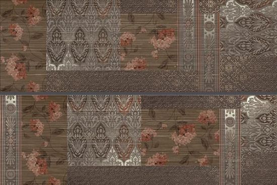 Изображение Плитка Keraben Dec.Patchwork Marron(2шт)G36PG013 30*90