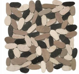 Изображение Мозаїка Dune 185913 Pebbles Light 30.5*31.5 бежева чорна