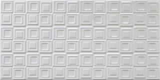 Зображення Плитка Colorker 212656 Sakkara Blanco 30,5*60,5 біла настінна рельєфна глянцева декорована