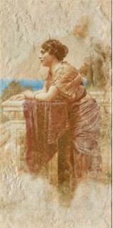 Зображення Плитка Pompei3 36B Imola 30*60 картина жінка бежева
