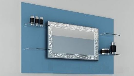 Изображение Зеркало Elvia 90*70, J-Mirror, led-подсветка холодная белая с кнопкой