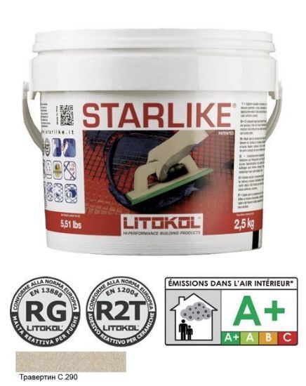 Изображение Эпоксидная затирочная смесь STARLIKE, Litokol, С290 травер,  2,5 кг