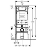 Picture of Geberit 111.300.00.5 Duofix монтажний блок для підвісного унітаза