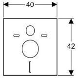 Picture of Geberit 156.050.00.1 шумопоглинаюча прокладка для підвісного унітаза