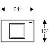 Picture of Geberit 115.130.21.1 Delta 40 Кнопка для змиву, хром