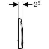 Изображение Geberit 115.130.21.1 Delta 40 Кнопка для смыва, хром