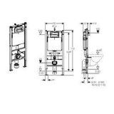 Picture of Geberit 458.126.00.1 Duofix рама +кріплення + прокладка