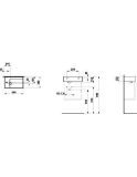 Изображение Мини-раковина, ассиметричная, со специальным скрытым сливом Laufen Kartell H815335000111