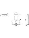 Изображение Напольный бачок, Dual Flush, подвод воды слева или справа в верхней части бачка Laufen Kartell H828660000
