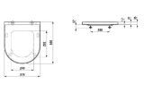Изображение Сиденье с крышкой, съемное, с механизмом мягкого закрывания Laufen Kartell H891331000