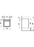 Изображение Шкафчик с компактным сифоном для раковины 815331, с одним ящиком и внутренней полкой Laufen Kartell H407501631
