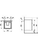 Picture of Шафка під раковину 815331, з 2 шухлядками Laufen Kartell H407502631