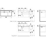 Picture of Шафка під раковину (810338), 2 дверцят Laufen Kartell H407612631