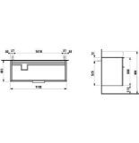 Picture of Шафка під раковину (813332), 2 дверцят Laufen Kartell H407642631