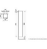 Изображение Шкафчик высокий, одна дверца слева Laufen Kartell H408151631