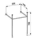 Изображение Полотенцедержатель для раковины 810334/5 Laufen Kartell H385335004