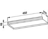 Изображение Монтируемая на стену полка Laufen Kartell H385330084