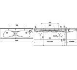 Изображение Двойная раковина-столешница Palomba Laufen H814809104