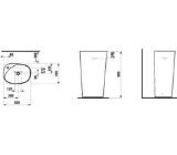 Изображение Свободностоящая раковина Palomba Laufen H811803104
