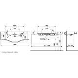 Изображение Раковина-столешница, с полотенцедержателем Laufen Palace H812706104