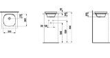 Изображение Полувстраиваемая раковина Laufen INO H817301000109