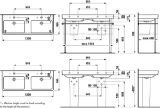 Picture of  Раковина подвійна, монтується зверху Laufen Pro S H814966104