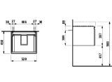 Picture of Шафка під раковину 810962, з шухлядкою Laufen Pro S H483351423