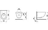 Изображение Подвесной унитаз , глубокое смывание Laufen Pro H820956
