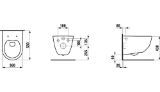 Изображение Унитаз подвесной, с глубоким смыванием, без ободка Laufen Pro H820966