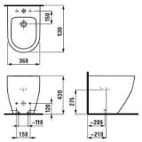 Изображение Биде напольное Laufen Pro H832952