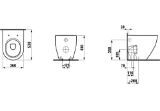Изображение Напольный унитаз, с глубоким смыванием, выпуск Vario, приставной Laufen Pro H822952