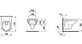 Изображение Подвесной унитаз со скрытым ободком, глубокое смывание Laufen Pro H820960