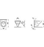 Изображение Унитаз подвесной компакт, с глубоким смыванием Laufen Pro H820952