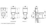 Picture of Підлоговий комбінований унітаз з глибоким змиванням, Dual-Flush, Vario-випуск Laufen Pro H824955