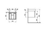 Picture of Шафка під раковину з сифоном, що економить простір, для раковини 818951, 1 ящик Laufen Pro H483023423