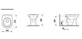 Изображение Унитаз напольный с горизонтальным смывом Laufen Pro H821958
