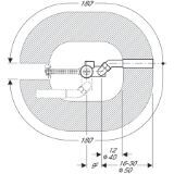 Picture of Geberit 150.520.21.1 Злив-перелив з поворотною ручкою і кришкою зливного отвору, d52, хром глянцевий