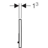 Picture of Geberit 115.770.DW.5 Змивна клавіша Geberit Sigma01, подвійний змив