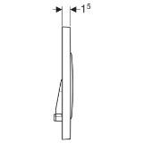 Picture of Geberit 115.882.KJ.1 Змивна клавіша Geberit Sigma20, подвійний змив