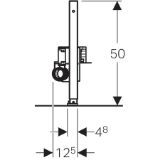 Picture of Geberit 111.591.00.1 Монтажний елемент Geberit Duofix для душових систем, 50 см, з водовідведенням в стіні, висота стяжки для підлогового стоку 90-200 мм