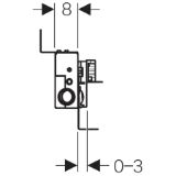 Изображение Geberit  457.534.00.1 Монтажный элемент Geberit Kombifix для душевых систем, с водоотводом в стене, высота стяжки для напольного стока 90–200 мм