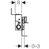 Picture of Geberit 457.534.00.1 Монтажний елемент Geberit Kombifix для душових систем, з водовідведенням в стіні, висота стяжки для підлогового стоку 90-200 мм