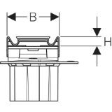 Изображение Geberit 154.457.00.1 Дренажный канал Geberit CleanLine60