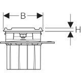 Picture of Geberit 154.458.00.1 дренажний канал Geberit CleaLine60, для тонких настилів