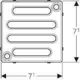 Picture of Geberit 154.310.00.1 Решітка Geberit на болтах, 8 х 8 см