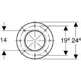 Изображение Geberit 363.665.00.1 Зажимной фланец Geberit