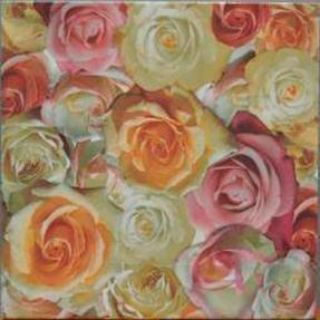Изображение Плитка для підлоги декор Colorker.Dec.Rosas 31.6*31.6 квіти троянди рожеві